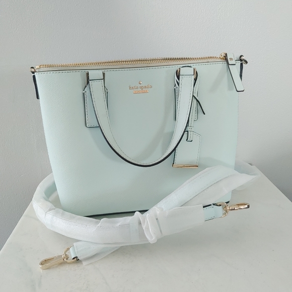 KATE SPADE Cameron Street Small Lucie Leather Shoulder Bag island waters - Picture 7 of 16